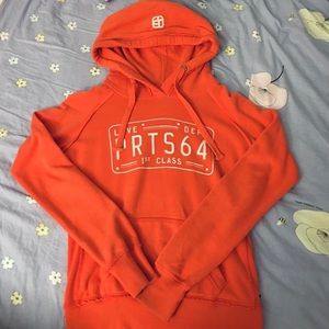 Joshua Perets Orange Hoodie ‘Love Dept’